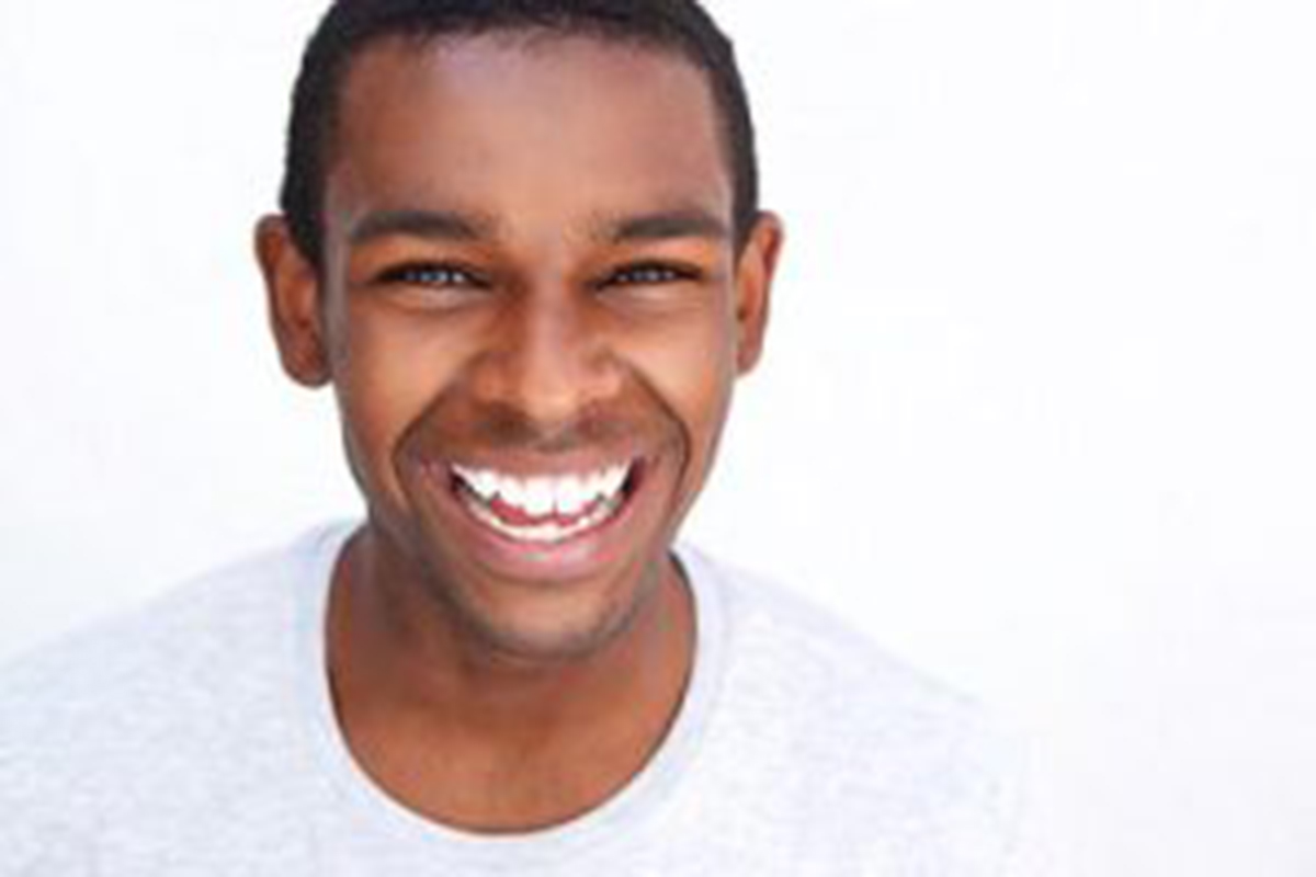 Smiling african american man